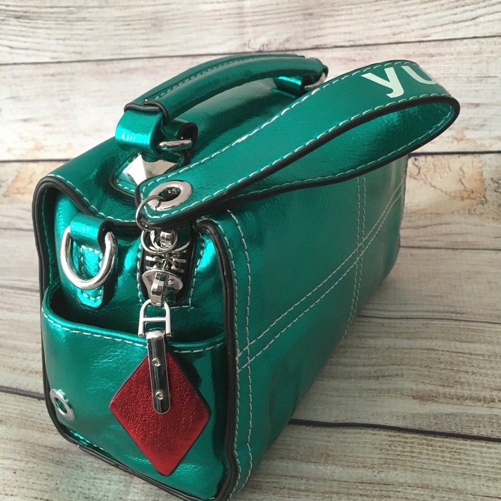 Metallic Green Shoulder Bag